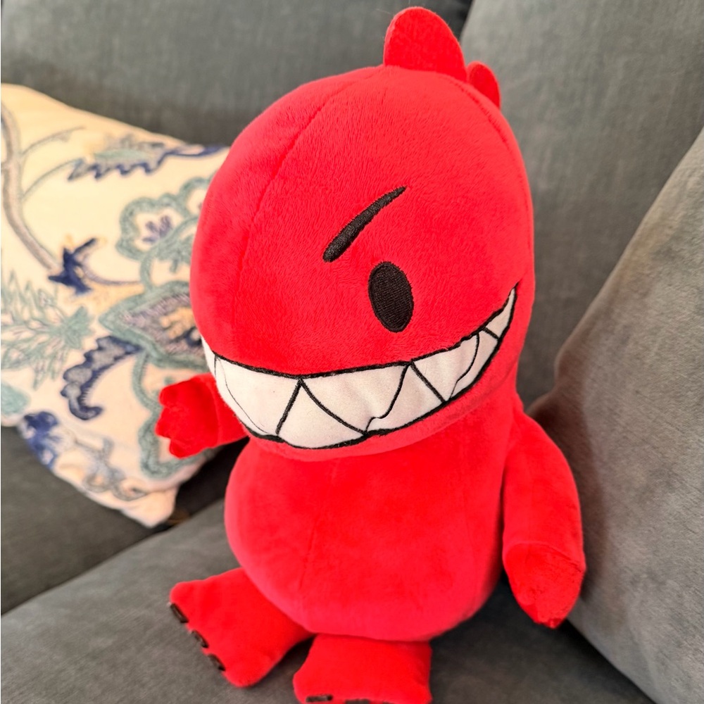 Kohls Cares Dinosaur vs Bedtime 11” Red Dinosaur Bob Shea